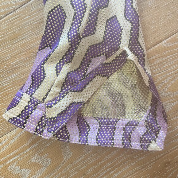 Tory Burch Metallic Stephanie Tunic Sz 8 - Picture 4 of 5